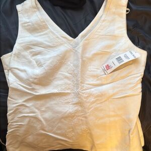 Elegant Cream Sleeveless Top